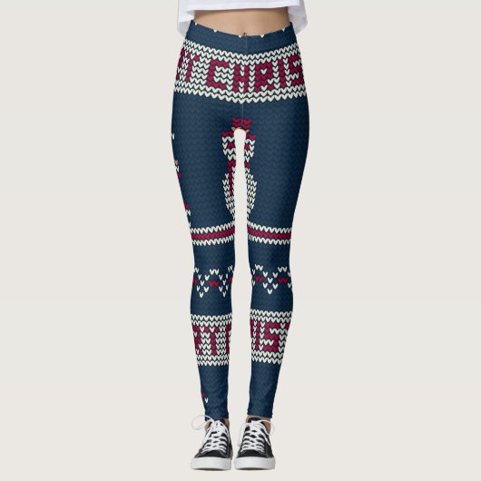 Kerst van de Leggins, | Leggings met kerstmis | (Voorkant)