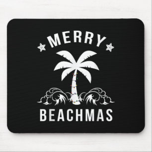 Kerst van de Merry Beachmas palmboom Muismat