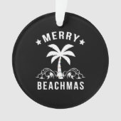 Kerst van de Merry Beachmas palmboom Ornament (voorkant)