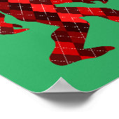 Kerst van de migfoot - Grappig kerstfeest Poster (Hoek)