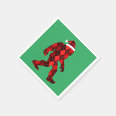 Kerst van de migfoot - Grappig kerstfeest Servet (Hoek)