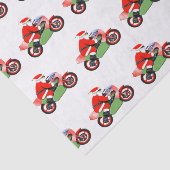 Kerst van de motorfiets tissuepapier (Detail)