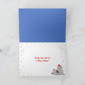 Kerst van de neef feestdagen kaart (Binnen)