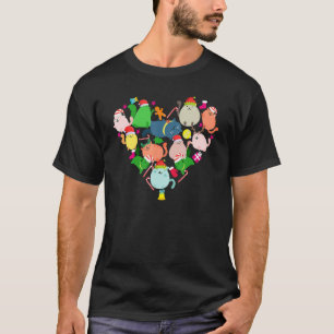 Kerst van de Ornamenten van de kerstkat van het Sn T-shirt