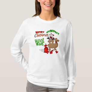 Kerst van de prettige feestdag t-shirt