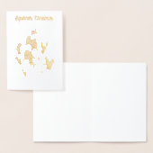 Kerst van eekhoorns folie kaarten (Display)