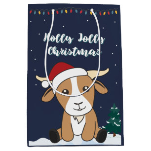 Kerst van geiten Winterdieren Gemiddelde reukbasis Medium Cadeauzakje