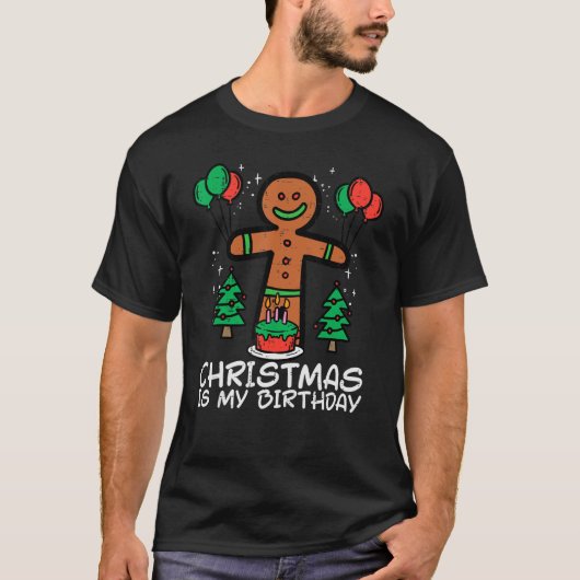 Kerst van Gingerbrood is mijn kerstfeest Man T-shirt (Voorkant)