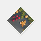 Kerst van Gingerbrood Servet (Hoek)