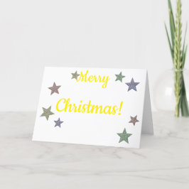 Kerst van Glittery Stars Feestdagen Kaart
