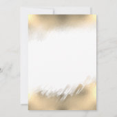 Kerst van gouden waterverf kaart (Achterkant)