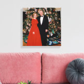 Kerst van het Amerikaanse President Bill Clinton & Canvas Afdruk (Insitu (Woonkamer))