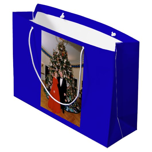 Kerst van het Amerikaanse President Bill Clinton & Groot Cadeauzakje (Achterkant Gekanteld)