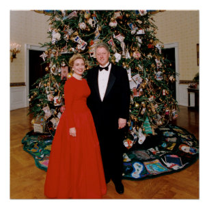 Kerst van het Amerikaanse President Bill Clinton & Perfect Poster