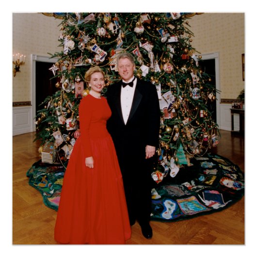 Kerst van het Amerikaanse President Bill Clinton & Perfect Poster (Voorkant)