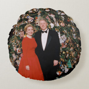 Kerst van het Amerikaanse President Bill Clinton & Rond Kussen