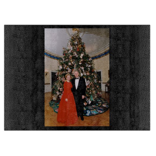 Kerst van het Amerikaanse President Bill Clinton & Snijplank (Voorkant)