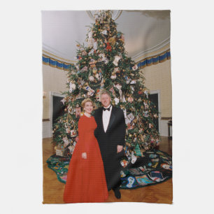 Kerst van het Amerikaanse President Bill Clinton & Theedoek