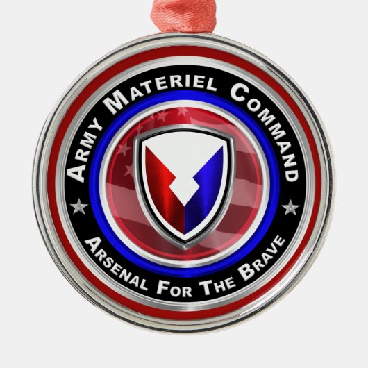 Kerst van het Commando Leger Materiel Metalen Ornament (Voorkant)