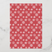 Kerst van het groothandelsbrood folie uitnodiging (Achterkant)