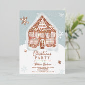 Kerst van het groothandelsbrood folie uitnodiging (Staand Voorkant)