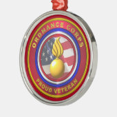 Kerst van het legerkorps metalen ornament (Links)