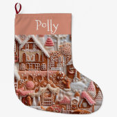 Kerst van het ontbijt grote kerstsok (Voorkant)