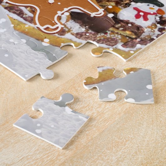 Kerst van het ontbijt Jigzaag Puzzle Legpuzzel (Zijkant)