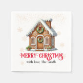 Kerst van het ontbijt servet (Voorkant)