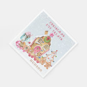 Kerst van het ontbijt servet (Hoek)