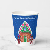 Kerst van het ontbijt Suiker en Spice Papieren Bekers (Achterkant)
