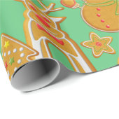 Kerst van koekjes cadeaupapier (Rol Hoek)