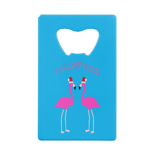 Kerst van Lesbian Flamingos Flamingo Belles Kredietkaart Flessenopener