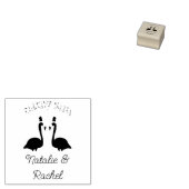 Kerst van Lesbian Flamingos Flamingo Belles Rubberstempel (Gestempeld)