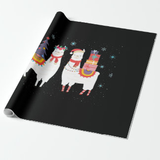 Kerst van Llama - Kerstmis in Alpaca Cadeaupapier