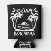 Kerst van Merry Beachmas in juli Blikjeskoeler (Achterkant)