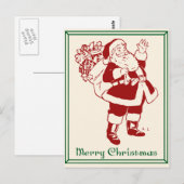 Kerst van Merry Briefkaart (Voorkant / Achterkant)