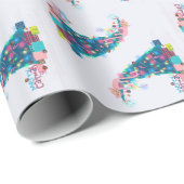 Kerst van Merry Catmas Cadeaupapier (Rol Hoek)