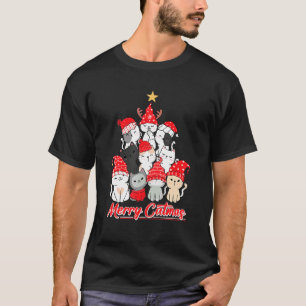 Kerst van Merry Catmas Ugly Xmas Cat 2 T-shirt