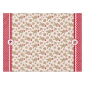 Kerst van Monogram Gingerbrood Tafelkleed (Voorkant (Horizontaal))