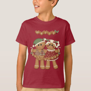 Kerst van ontbijtkoek t-shirt