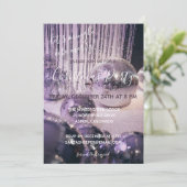 Kerst van Paarse en Zilveren Baubles Kaart (Staand voorkant)