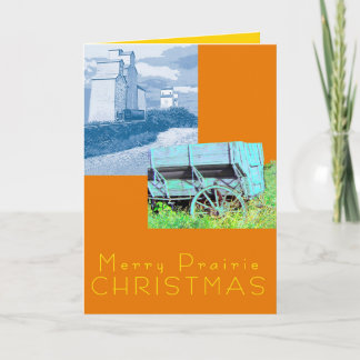 Kerst van Prairie Feestdagen Kaart