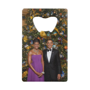 Kerst van President Barack Obama en Michelle Kredietkaart Flessenopener