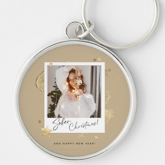 Kerst van soberheid sleutelhanger (Voorkant)
