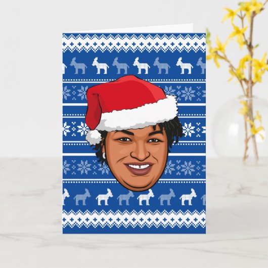 KERST van STACEY ABRAMS Kaart (Gele Bloem)