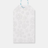 Kerst van warme chocolade en snoepsuikerriet cadeaulabel (Achterkant)