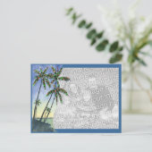 Kerst vanaf de kust feestdagenkaart (Staand voorkant)