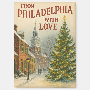 Kerst vanuit Philadelphia met liefde Magneet