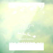 Kerst Venster Cling Home of retail Raamsticker (Vel 3)